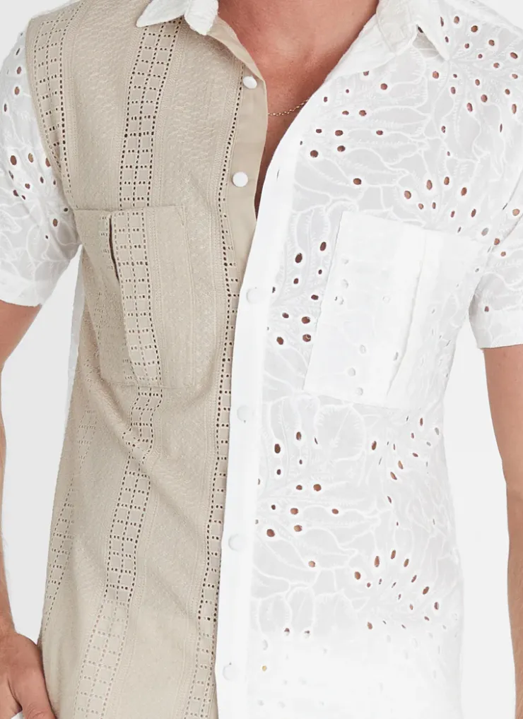 Tops|Tops^Aqua Blu Alabaster Alex Resort Tee