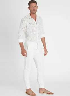 Bottoms|Bottoms^Aqua Blu Alabaster Caleb Pants