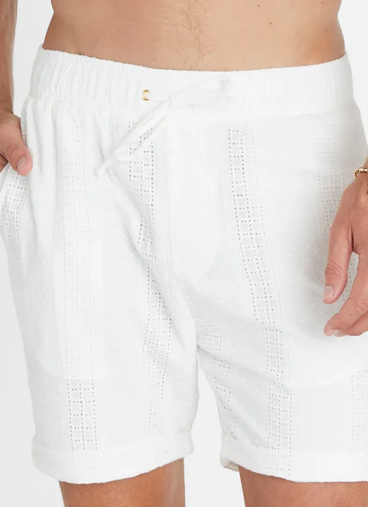 Bottoms|Bottoms^Aqua Blu Alabaster Taylor Shorts