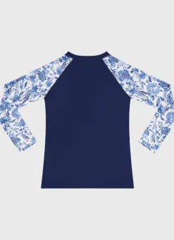 Shop Teens (8-16)^Aqua Blu Long Sleeve Rash Vest Azalea