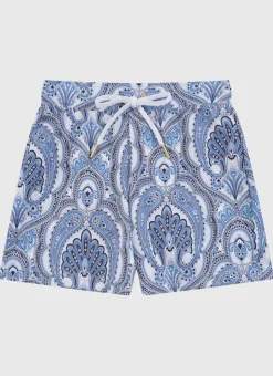 Shop Teens (8-16)|Bottoms^Aqua Blu Lycra Swim Shorts Baroque