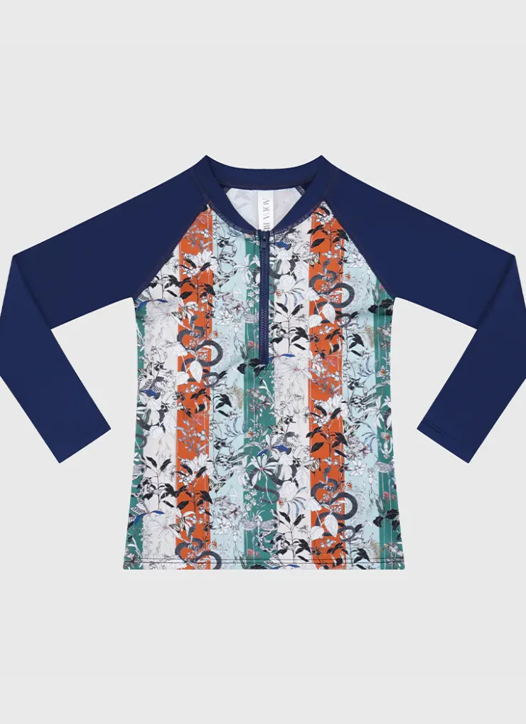 Shop Teens (8-16)^Aqua Blu Long Sleeve Rash Vest Boa