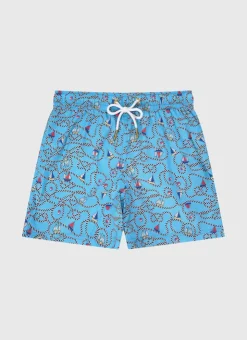 Boardshorts|Bottoms^Aqua Blu Boardshorts Bowline