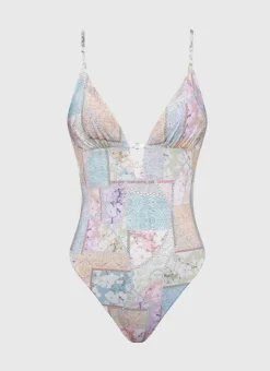 One Pieces^Aqua Blu Michelle One Piece Brindle