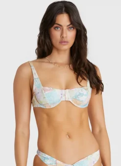 Tops^Aqua Blu Zara Balconette Brindle