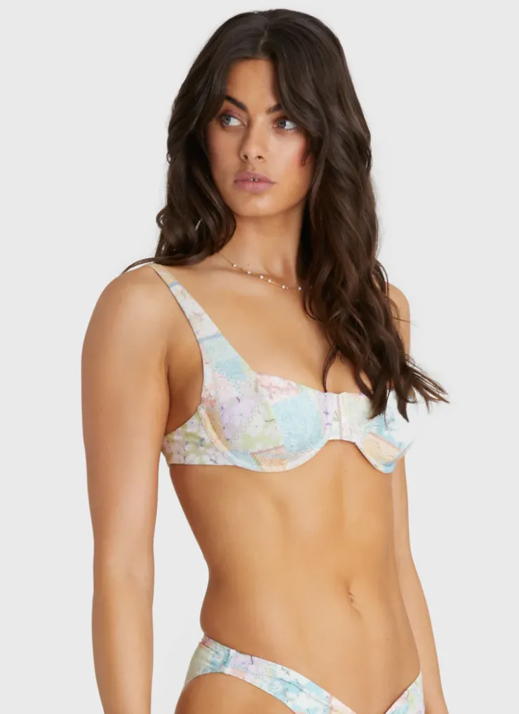 Tops^Aqua Blu Zara Balconette Brindle
