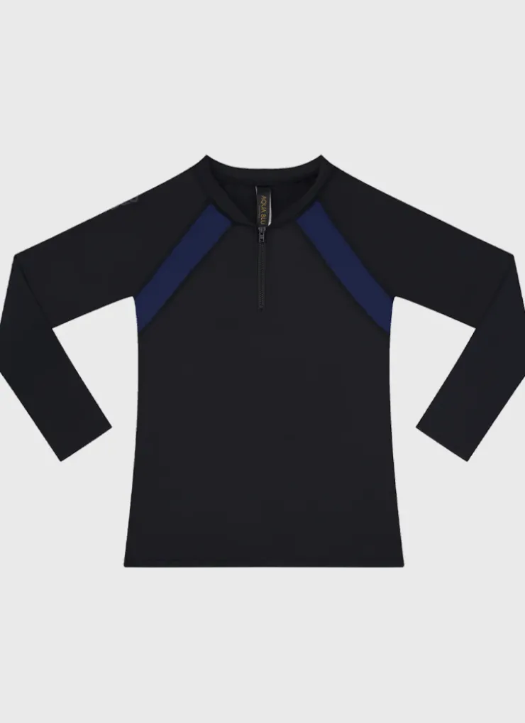 Rashies^Aqua Blu Building Blocks Long Sleeve Rash Vest