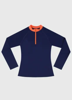 Shop Juniors (3-7)|Rashies^Aqua Blu Building Blocks Long Sleeve Rash Vest