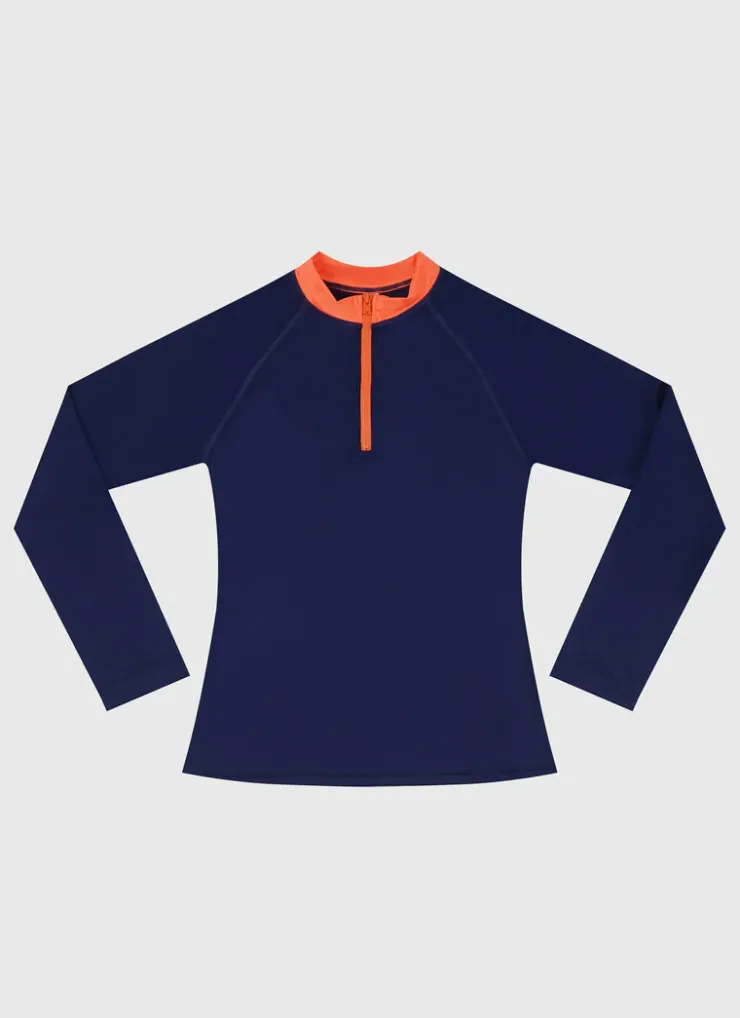 Shop Juniors (3-7)|Rashies^Aqua Blu Building Blocks Long Sleeve Rash Vest