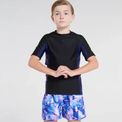 Shop Teens (8-16)^Aqua Blu Building Blocks Short Sleeve Rash Vest