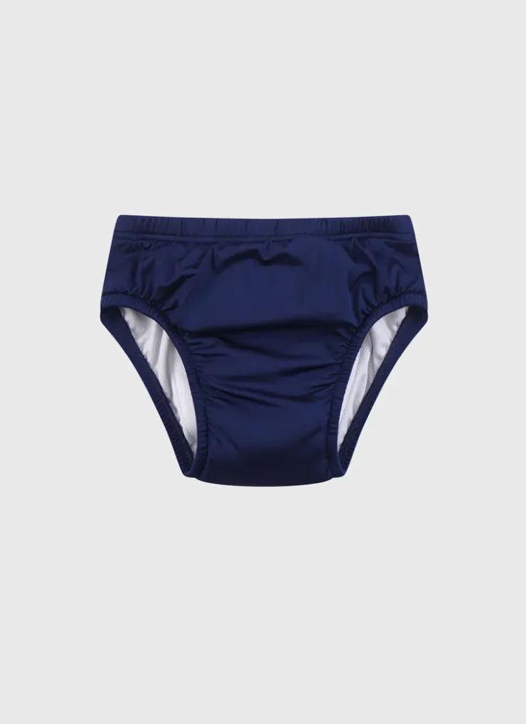 Bottoms^Aqua Blu Building Blocks Swim Nappy