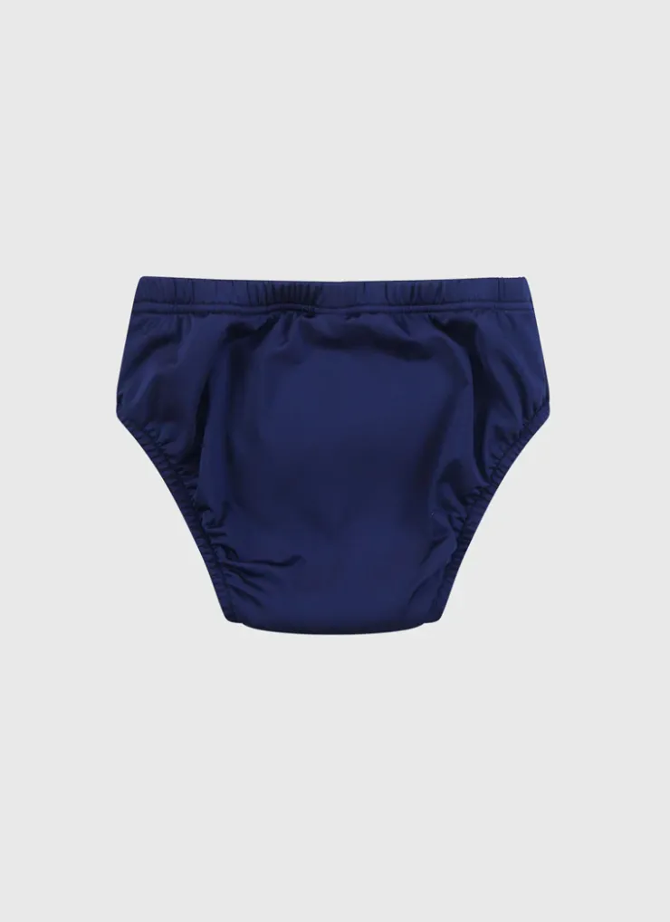 Bottoms^Aqua Blu Building Blocks Swim Nappy