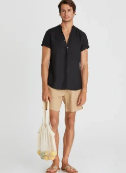 Bottoms|Bottoms^Aqua Blu Connor Shorts Caramel