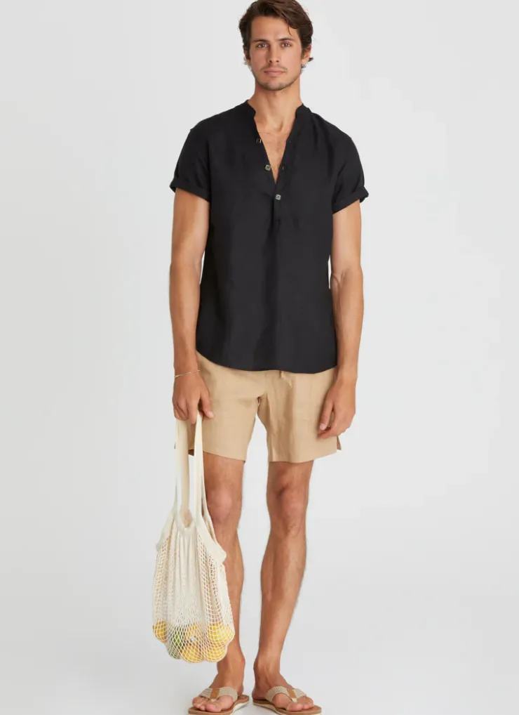 Bottoms|Bottoms^Aqua Blu Connor Shorts Caramel