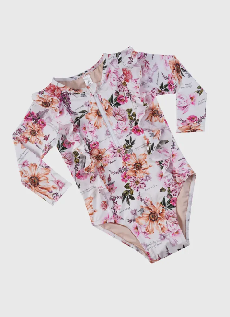Shop Infants (00-2)|One Pieces^Aqua Blu Long Sleeve One Piece Chase