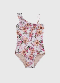 One Pieces^Aqua Blu One Shoulder One Piece Chase