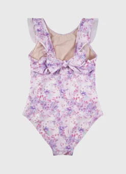 Shop Juniors (3-7)|One Pieces^Aqua Blu Frill One Piece Cherry Blossom