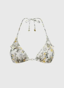 Tops^Aqua Blu Aaliyah Triangle Clementine
