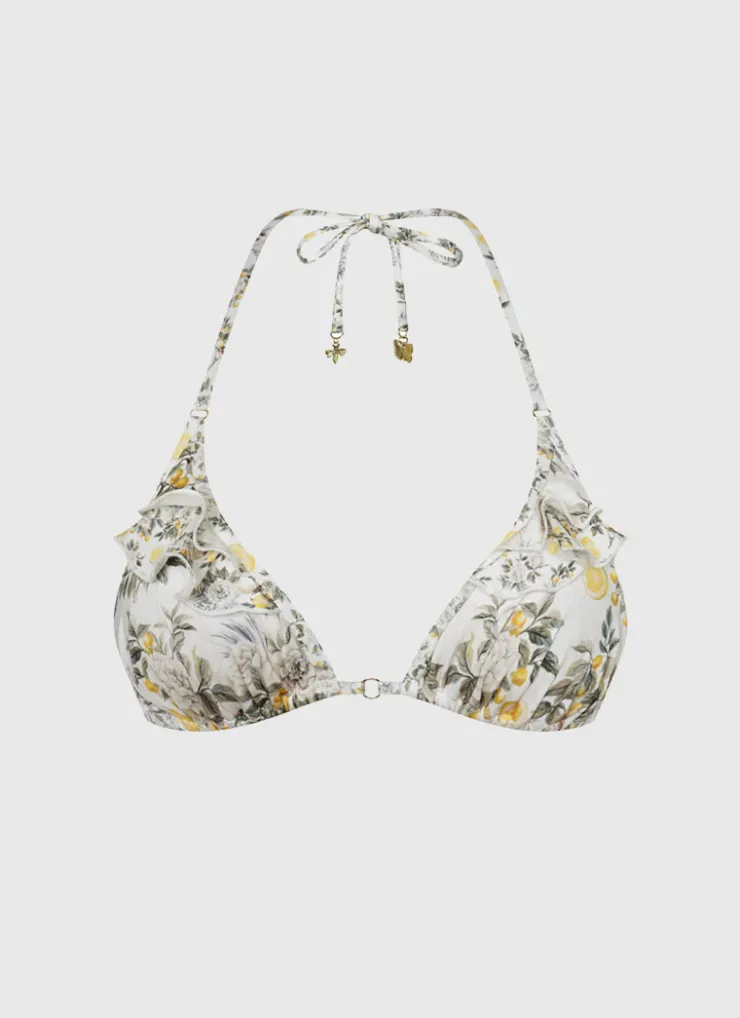 Tops^Aqua Blu Aaliyah Triangle Clementine