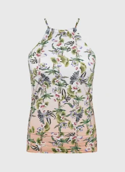 Singlet Tankini|Tops^Aqua Blu Lawley Tankini Daffodil