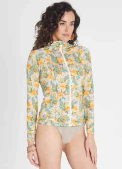 Rash Guards|Tops^Aqua Blu Hayley Rash Guard Dahlia