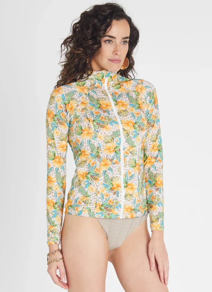Rash Guards|Tops^Aqua Blu Hayley Rash Guard Dahlia