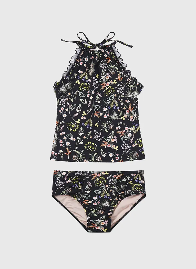 Shop Teens (8-16)|Sets^Aqua Blu Halter Neck Tankini Set (SAMPLE) Dandelion