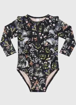 Shop Infants (00-2)|One Pieces^Aqua Blu Long Sleeve One Piece Dandelion