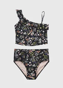 Shop Teens (8-16)|Sets^Aqua Blu One Shoulder Bikini Set Dandelion