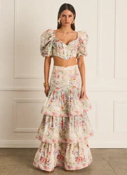 Skirts|Bottoms^Aqua Blu Celeste Maxi Skirt (SAMPLE) Dianthus