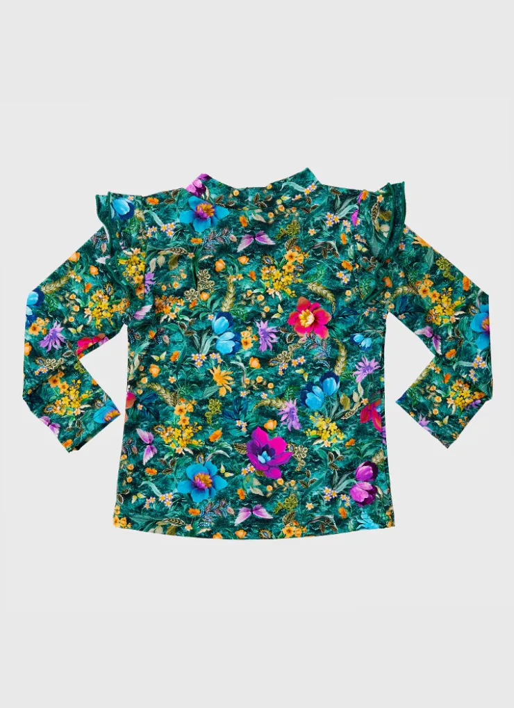 Shop Infants (00-2)|Rashies^Aqua Blu Long Sleeve Rash Vest Elm