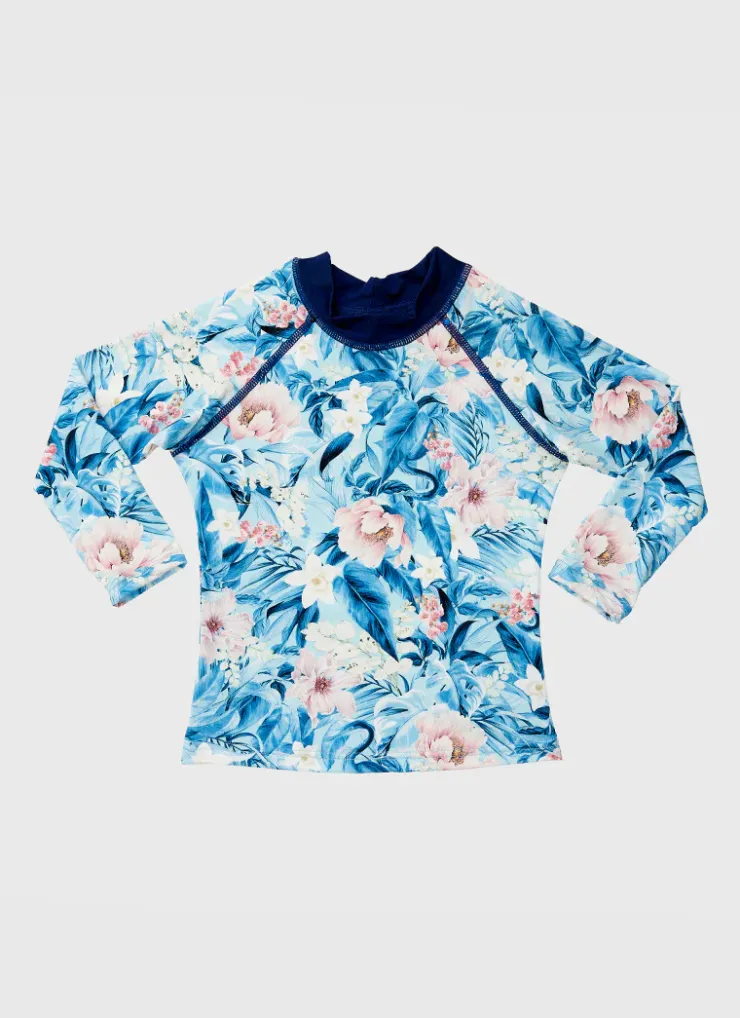 Shop Infants (00-2)|Rashies^Aqua Blu Long Sleeve Rash Vest Everglade