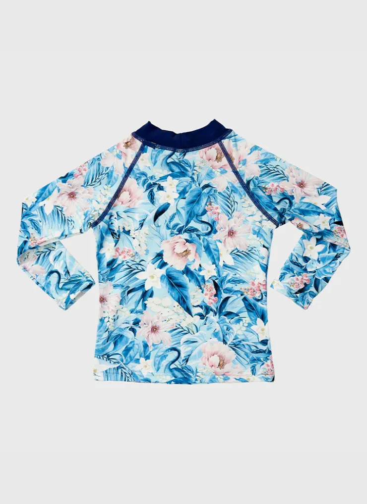 Shop Infants (00-2)|Rashies^Aqua Blu Long Sleeve Rash Vest Everglade