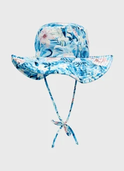Shop Infants (00-2)|Hats^Aqua Blu Lycra Bucket Hat Everglade