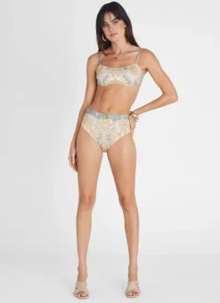 Bottoms^Aqua Blu Marilyn High Waist Pant Floret