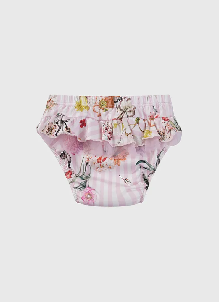 Bottoms^Aqua Blu Swim Nappy Flutter