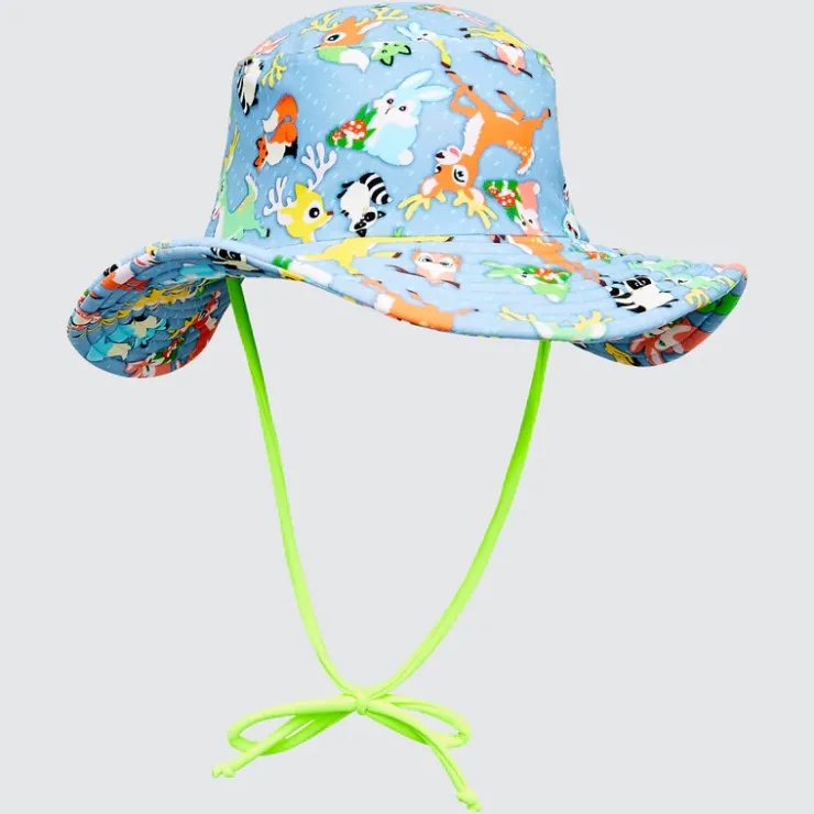 Shop Infants (00-2)^Aqua Blu Lycra Bucket Hat Forest Adventures