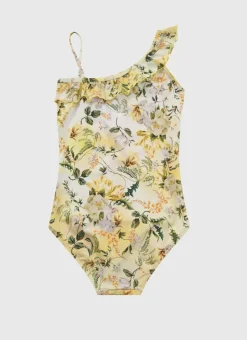 One Pieces^Aqua Blu One Shoulder One Piece Holly