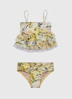 Sets^Aqua Blu Tiered Frill Bikini Set Holly