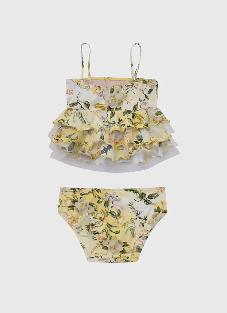 Sets^Aqua Blu Tiered Frill Tankini Set Holly