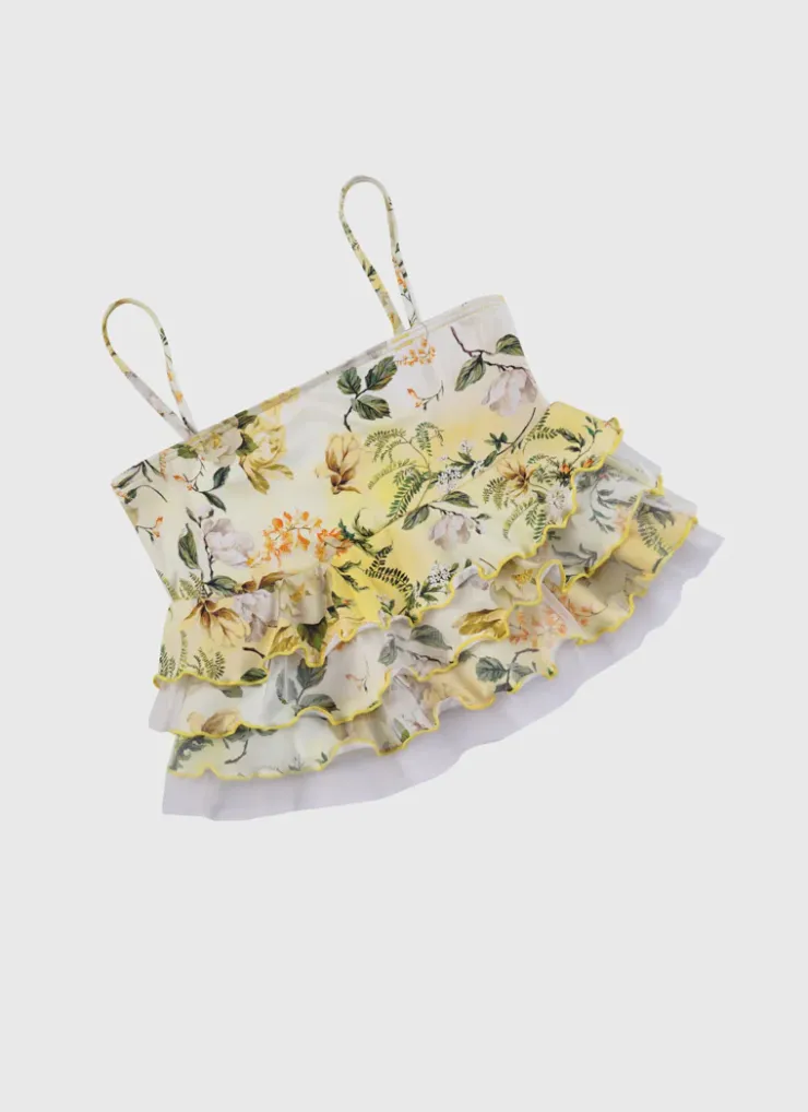 Sets^Aqua Blu Tiered Frill Tankini Set Holly