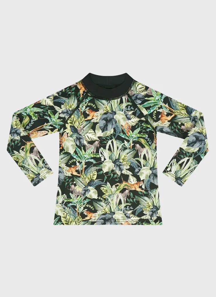 Rashies^Aqua Blu Labyrinth Long Sleeve Rash Vest