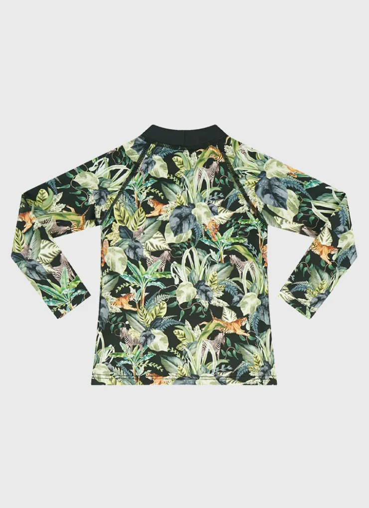 Rashies^Aqua Blu Labyrinth Long Sleeve Rash Vest
