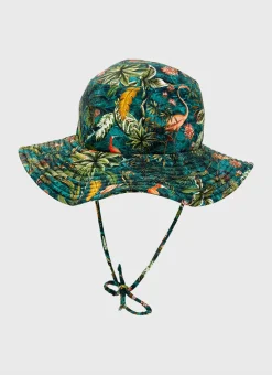 Shop Infants (00-2)|Hats^Aqua Blu Lycra Bucket Hat Ladybird