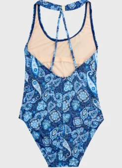 Shop Teens (8-16)|One Pieces^Aqua Blu Cross Back One Piece Laurel