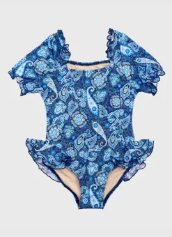 Shop Juniors (3-7)|One Pieces^Aqua Blu Short Sleeve One Piece Laurel