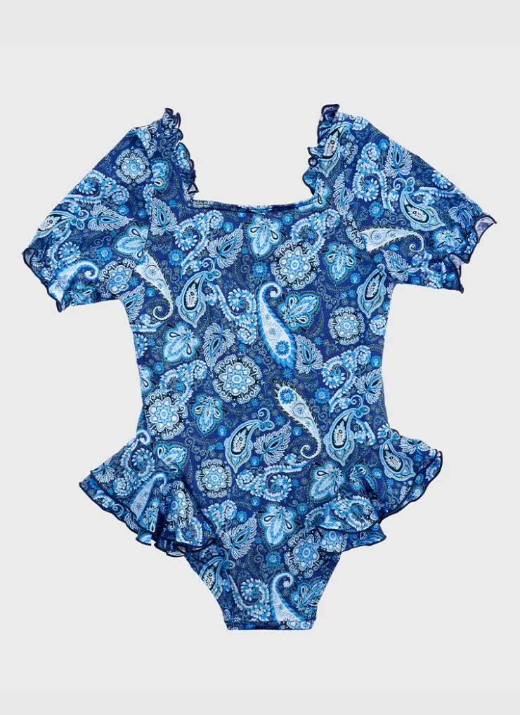 Shop Juniors (3-7)|One Pieces^Aqua Blu Short Sleeve One Piece Laurel