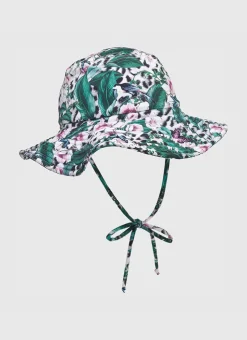 Shop Infants (00-2)|Hats^Aqua Blu Lily Lycra Hat Indianic