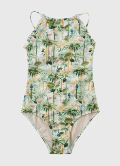 Shop Teens (8-16)|One Pieces^Aqua Blu Halter Neck One Piece Madagascar