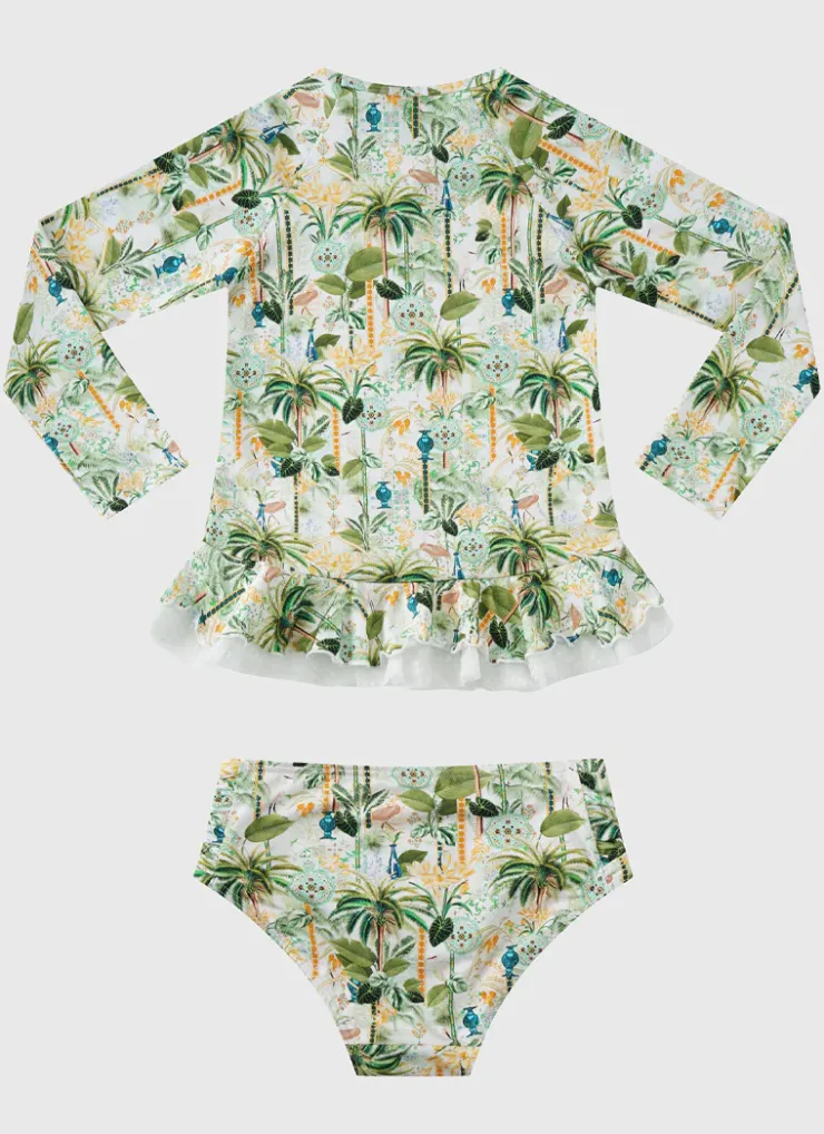 Shop Juniors (3-7)|Rashies^Aqua Blu Long Sleeve Rash Vest Set Madagascar
